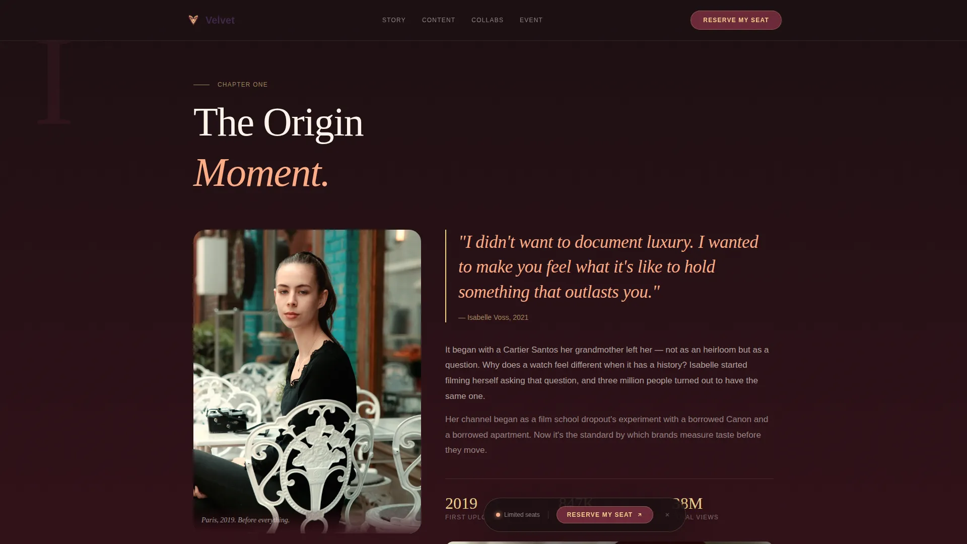 Content Creator Reviews Website Template