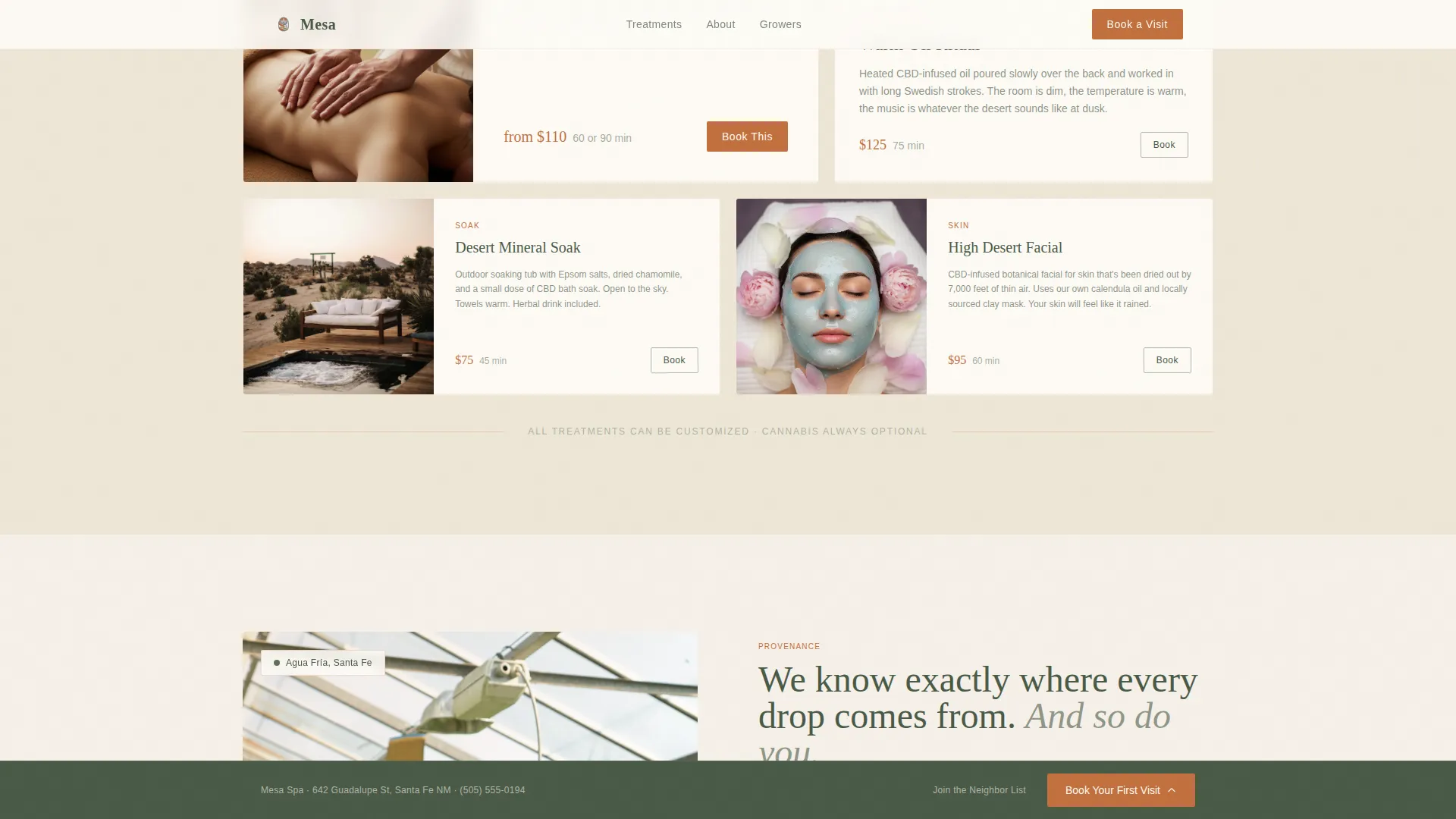 Cannabis Industry Booking Website Template