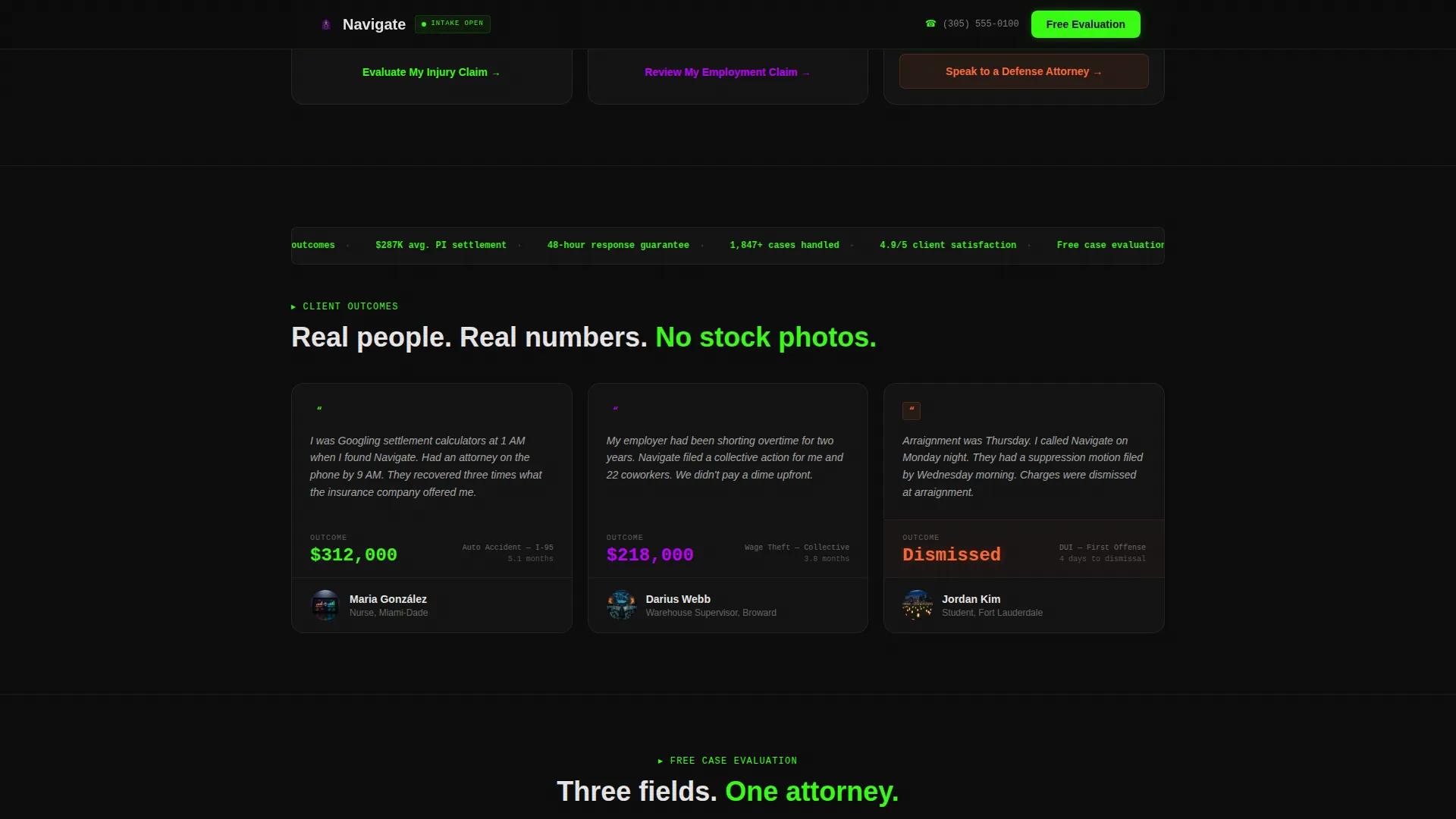 Law Firm 404 Error Recovery & Live Settlement Estimator Template