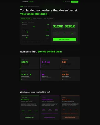 Law Firm 404 Error Recovery & Live Settlement Estimator Template