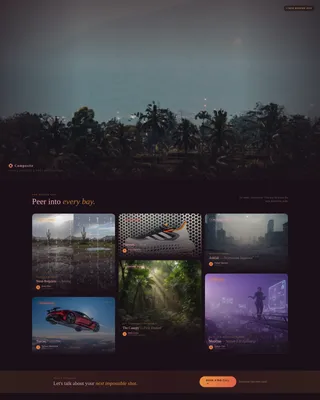 Cinematic VFX Studio Landing Page Template