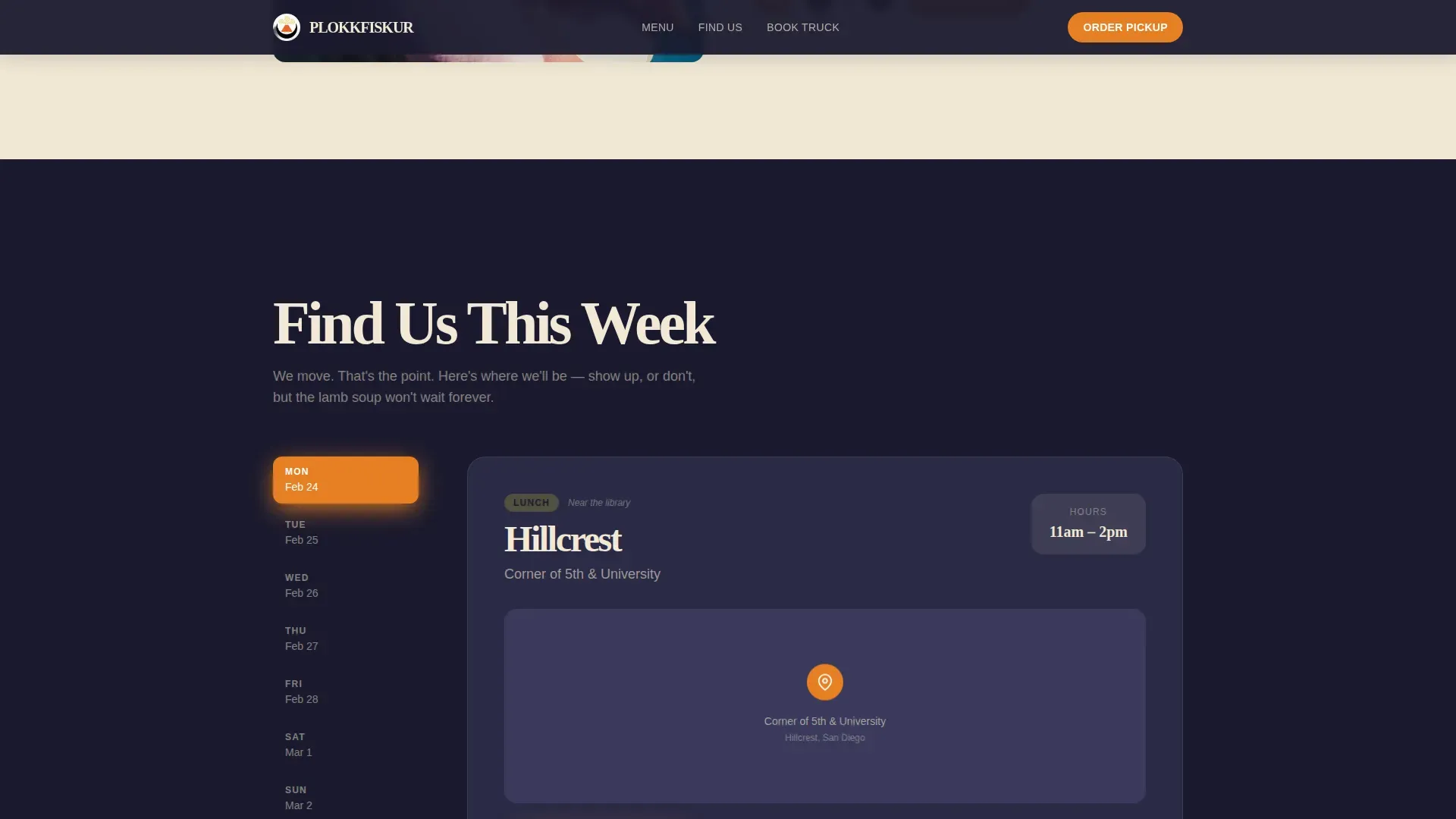 Authentic Icelandic Cuisine Landing Page Template
