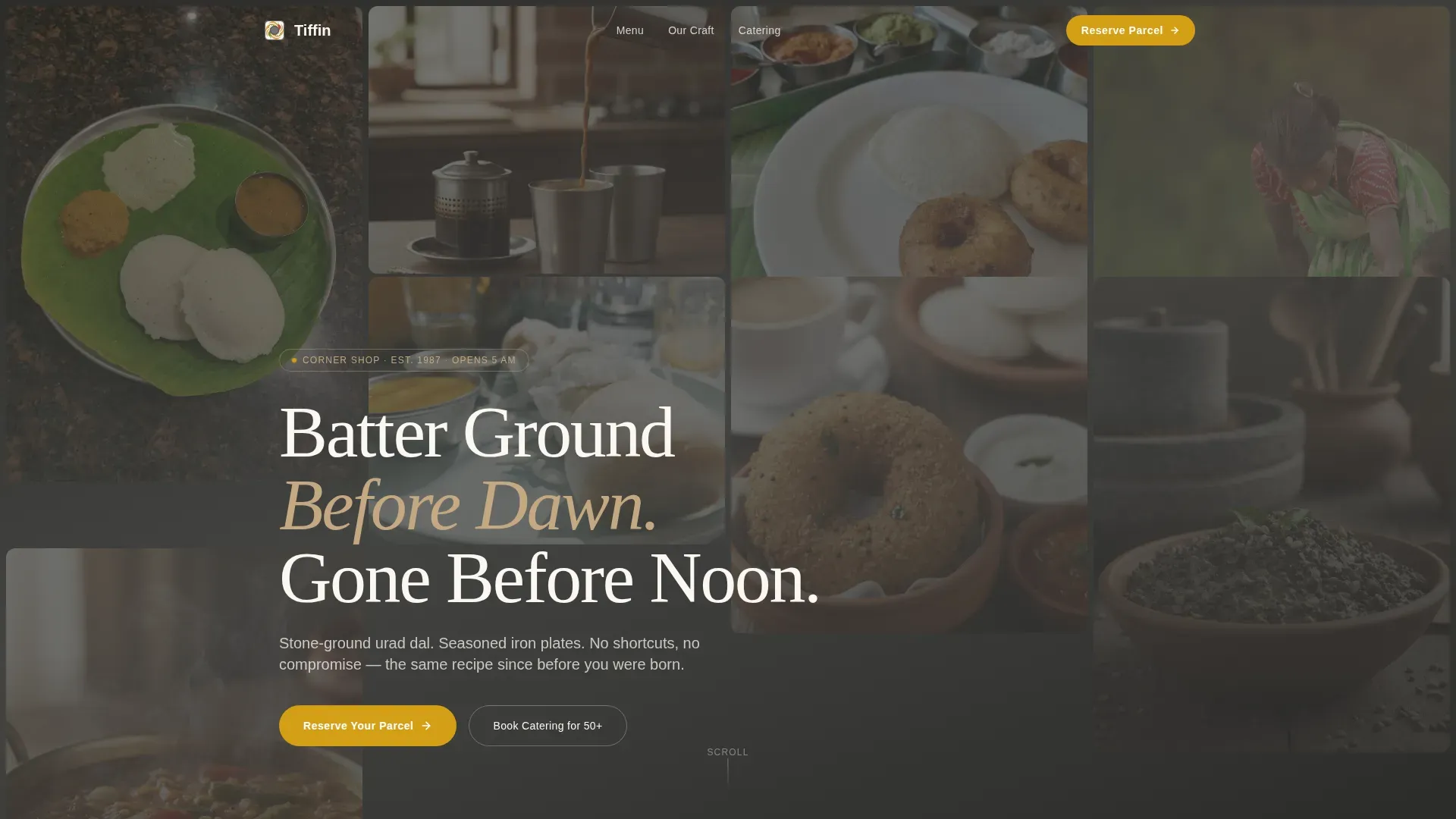 Regional & Specialty Restaurant Booking Website Template