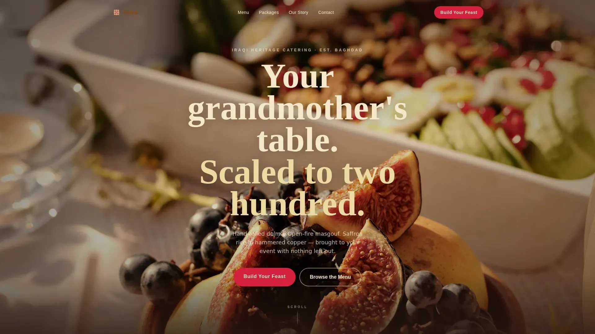 Middle Eastern Cuisine & Dining Booking Website Template