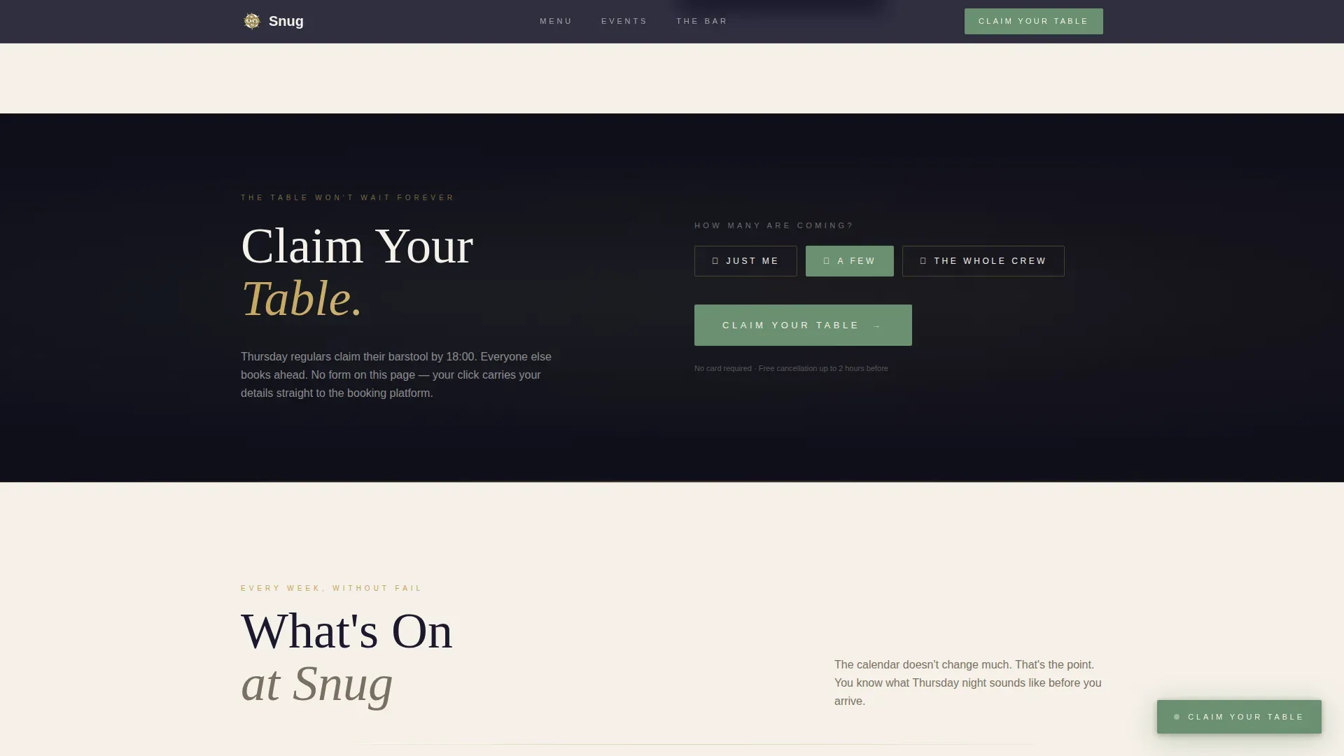 Irish Pub Neighborhood Experience & Events Website Template