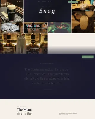 Irish Pub Neighborhood Experience & Events Website Template