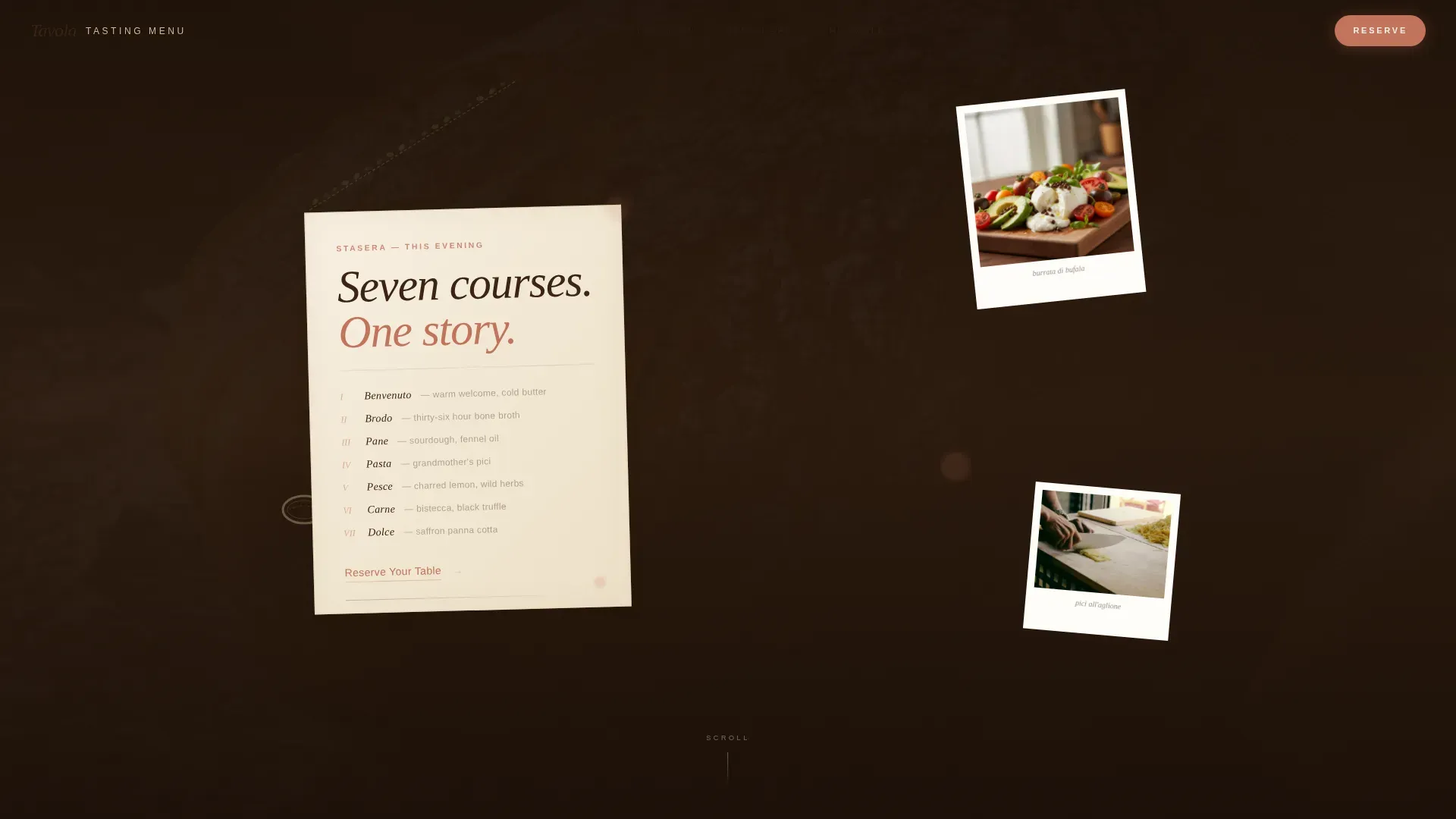 Elevated Italian Culinary Landing Page Template