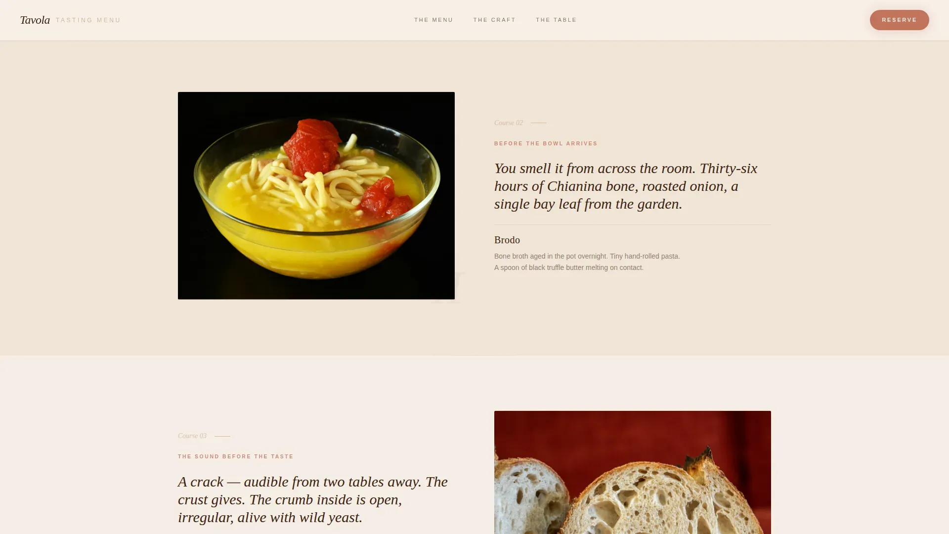 Elevated Italian Culinary Landing Page Template