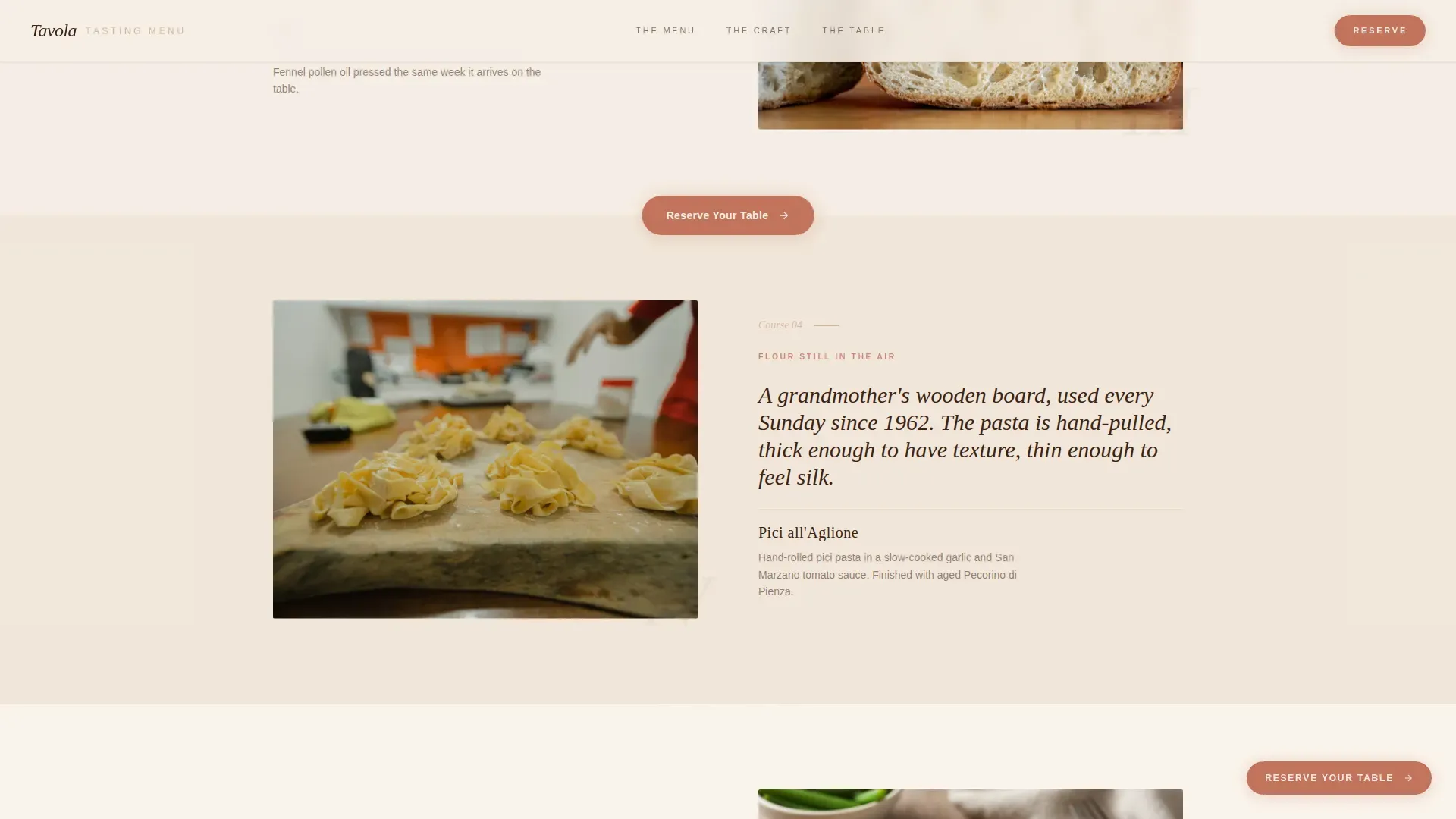 Elevated Italian Culinary Landing Page Template