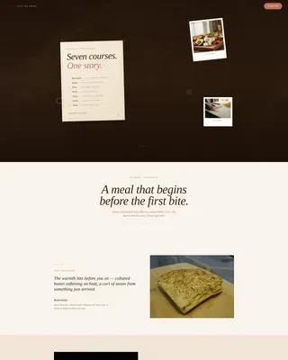 Elevated Italian Culinary Landing Page Template