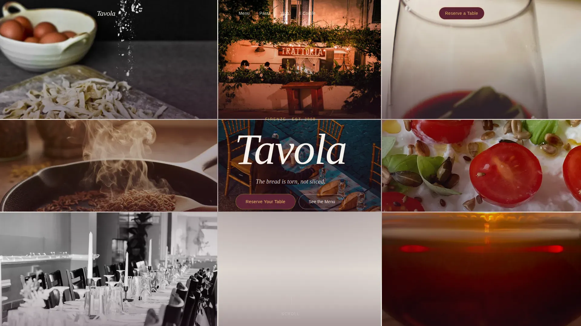 European Specialty Dining Blog Website Template