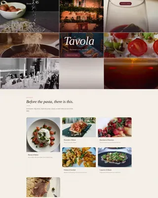 European Specialty Dining Blog Website Template