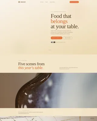Artisan Japanese Catering Event Landing Page Template