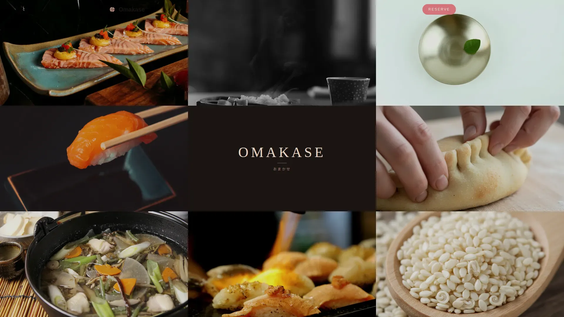 Seasonal Japanese Kitchen Landing Page Template