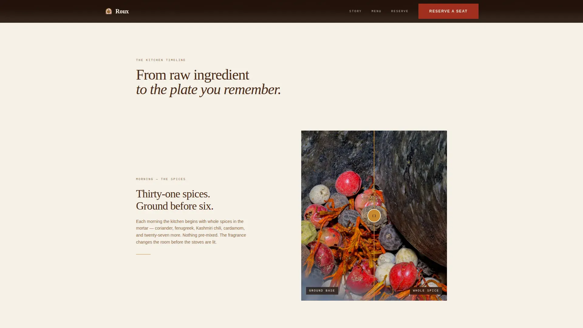 Artisan Japanese Curry House Landing Page Template