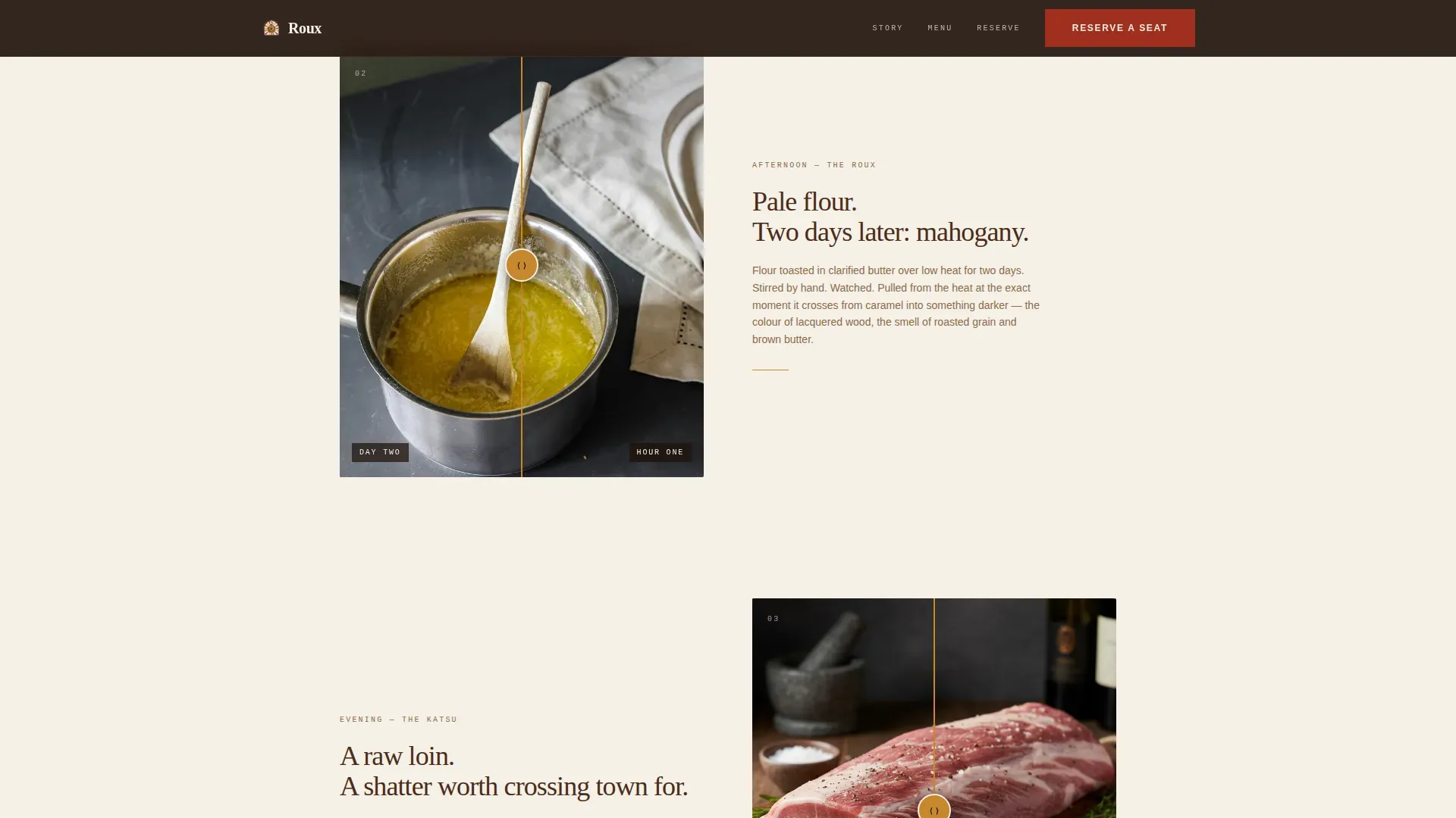 Artisan Japanese Curry House Landing Page Template
