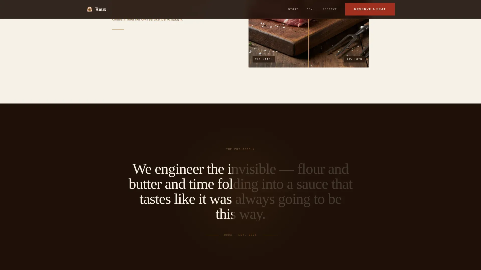 Artisan Japanese Curry House Landing Page Template