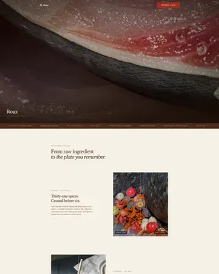 Artisan Japanese Curry House Landing Page Template