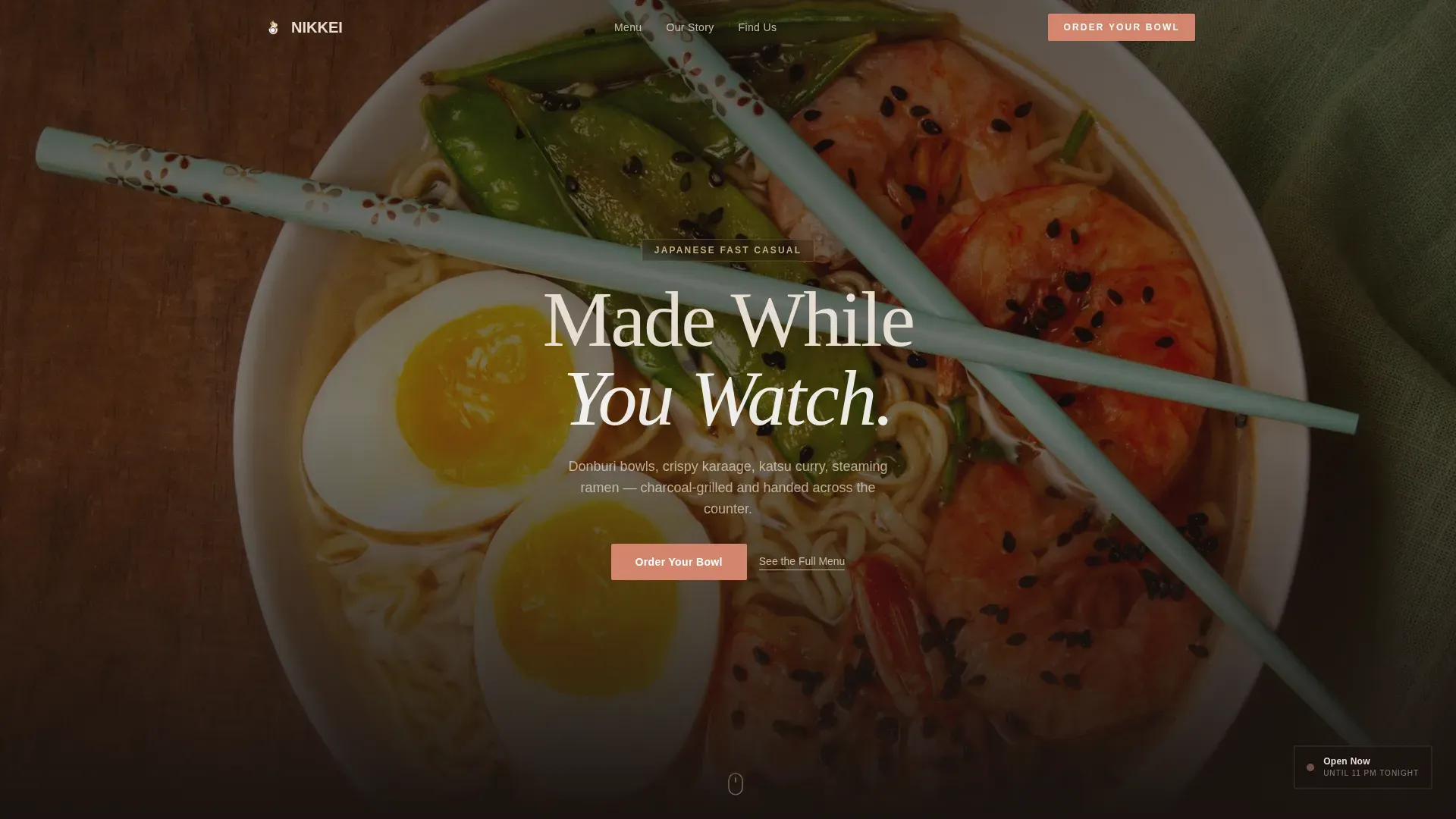 Elegant Japanese Counter Landing Page Template