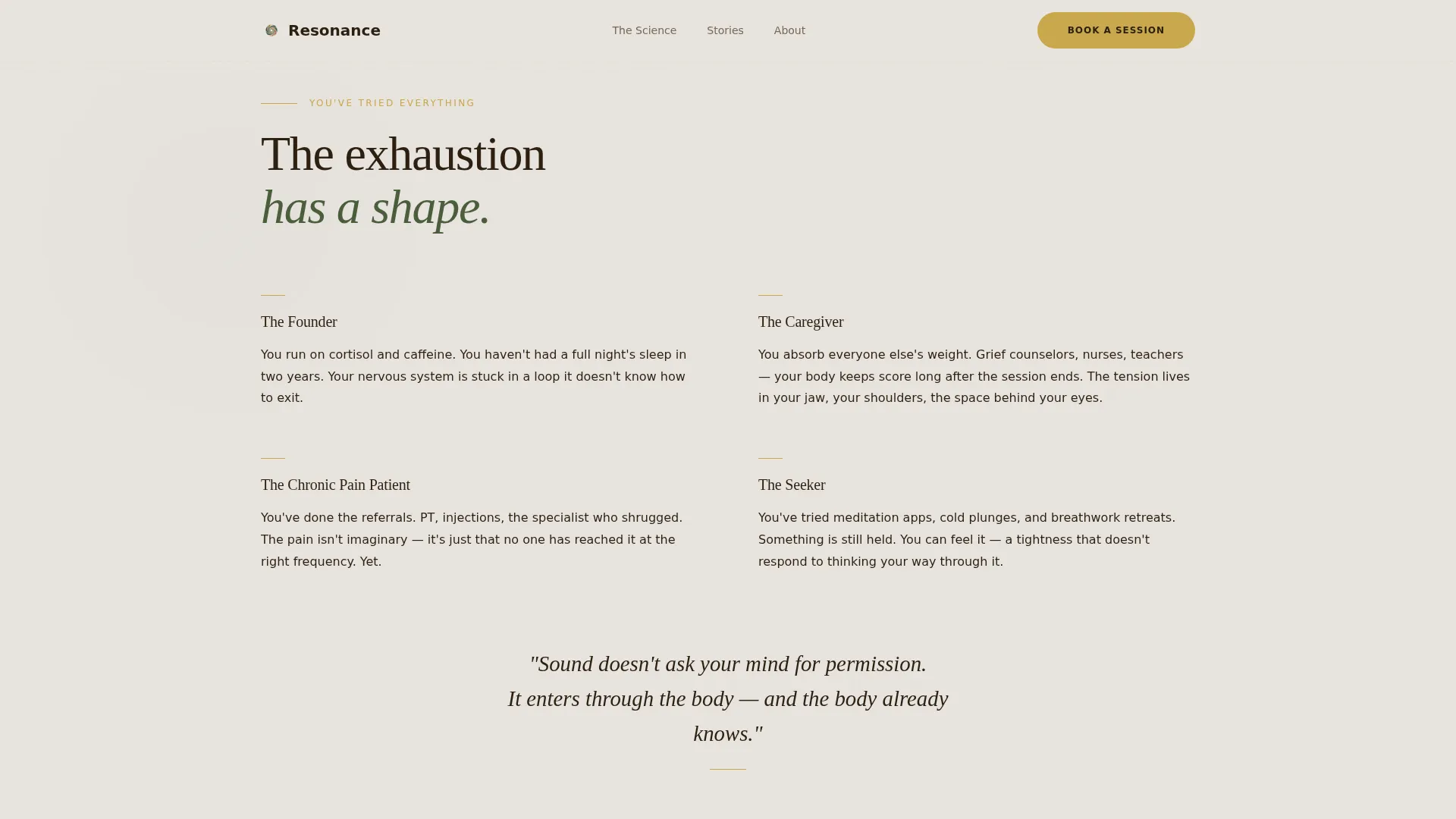 Wellness Modalities Booking Website Template