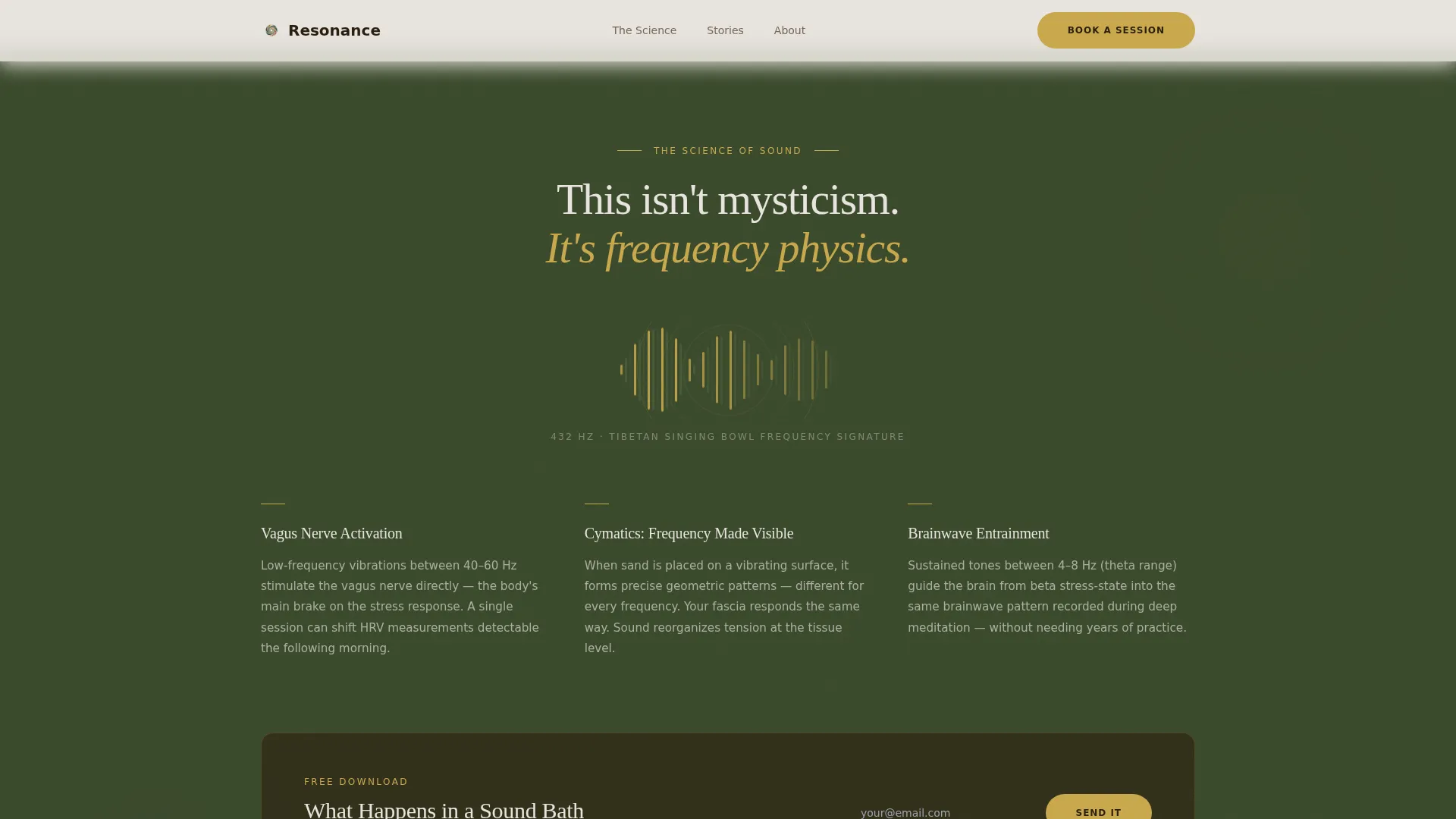 Wellness Modalities Booking Website Template