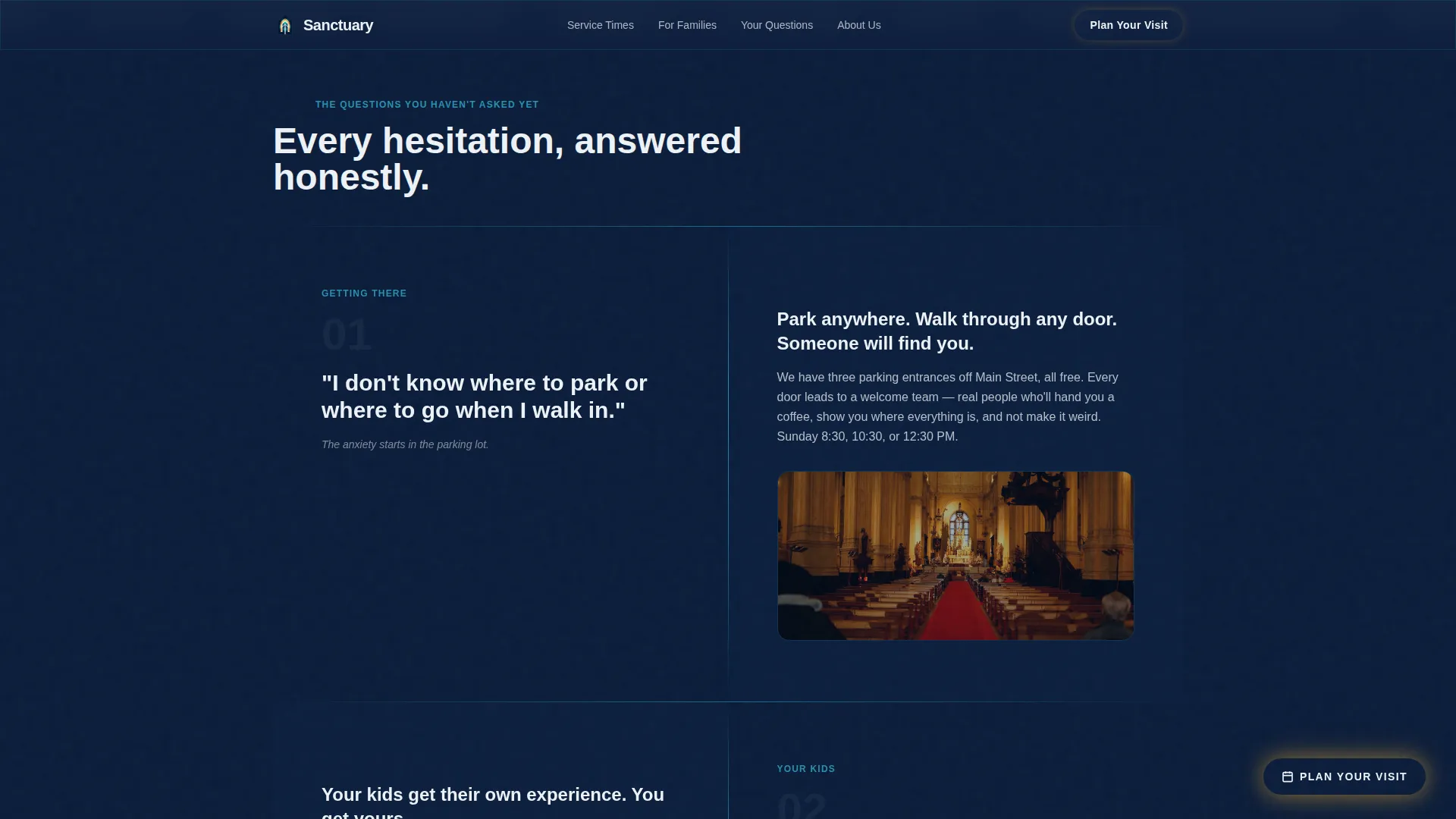 Church & Religious Org FAQ Website Template