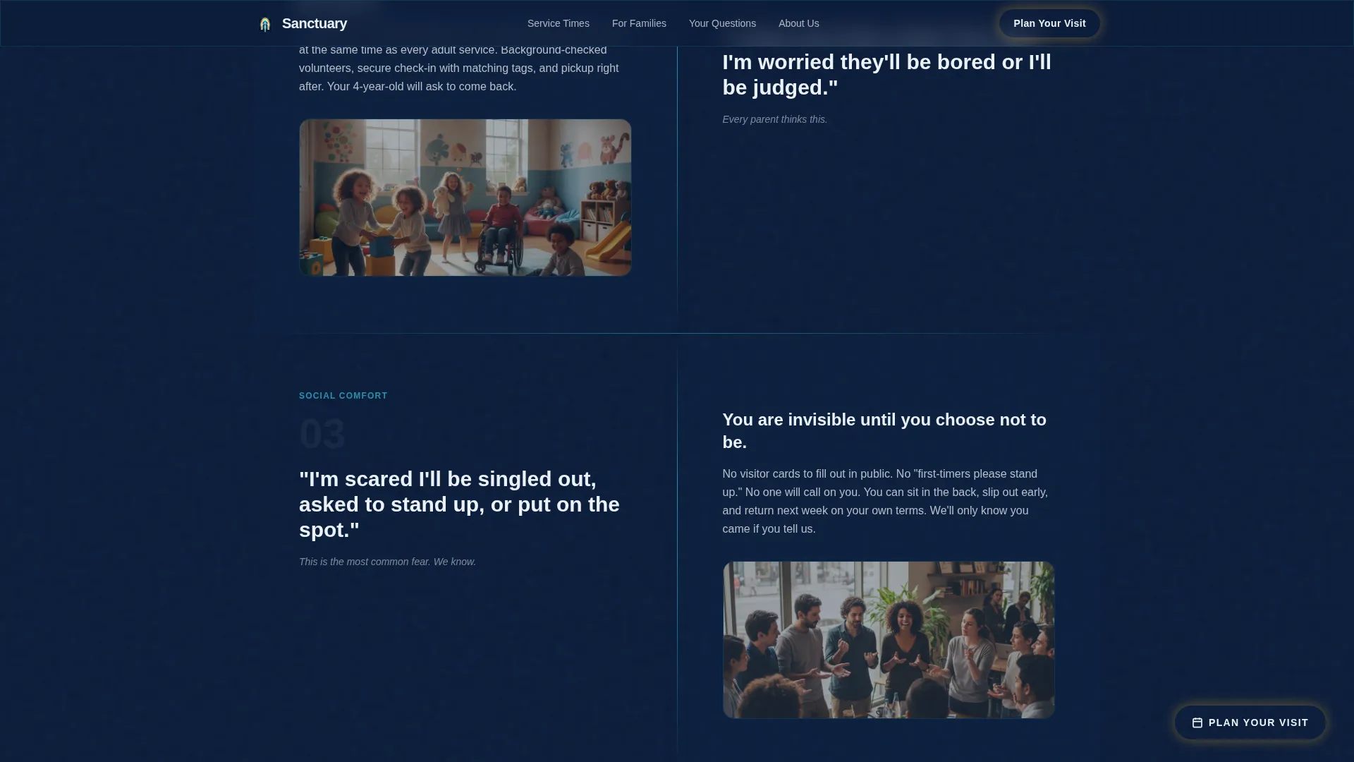 Church & Religious Org FAQ Website Template