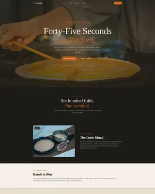 Flame-Kissed Keto Meal Delivery Landing Page Template