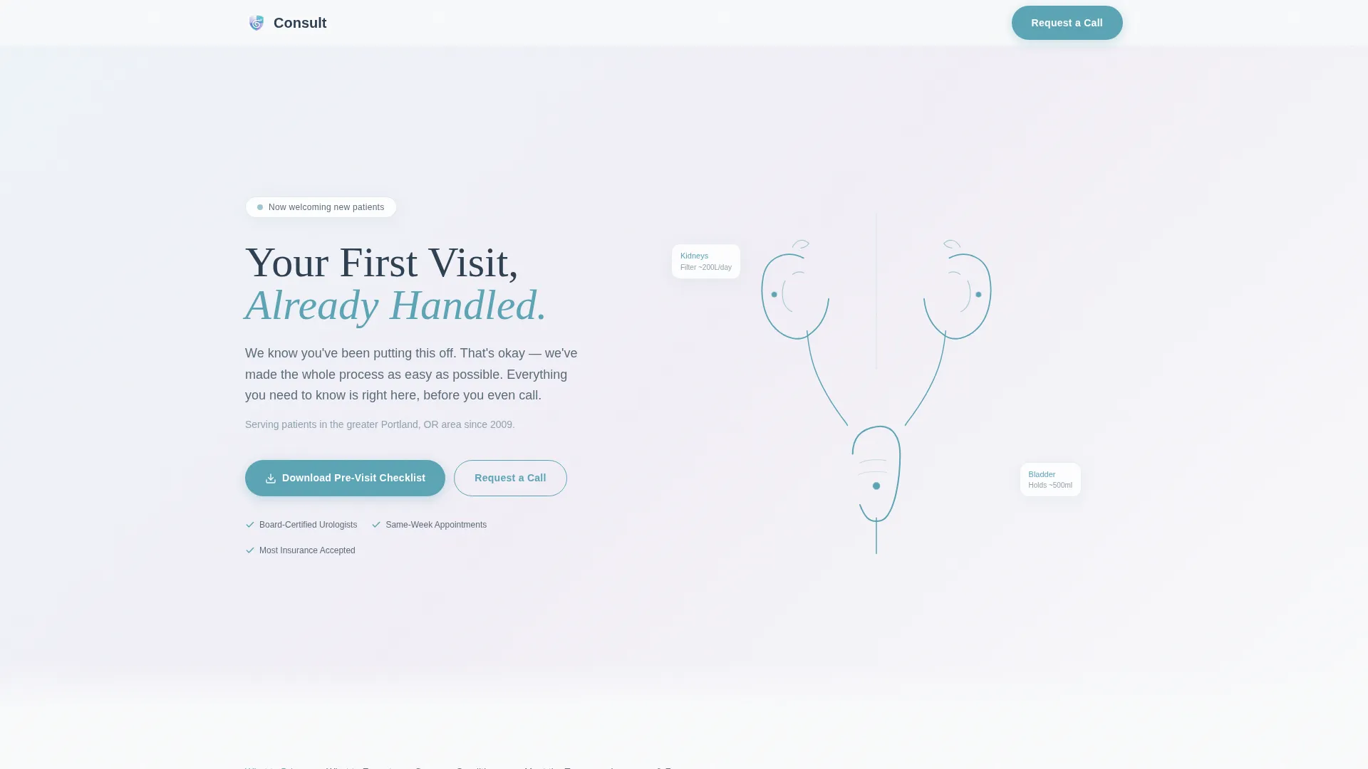Urologist Professional Website Template