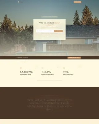 ADU Developer Landing Page Template