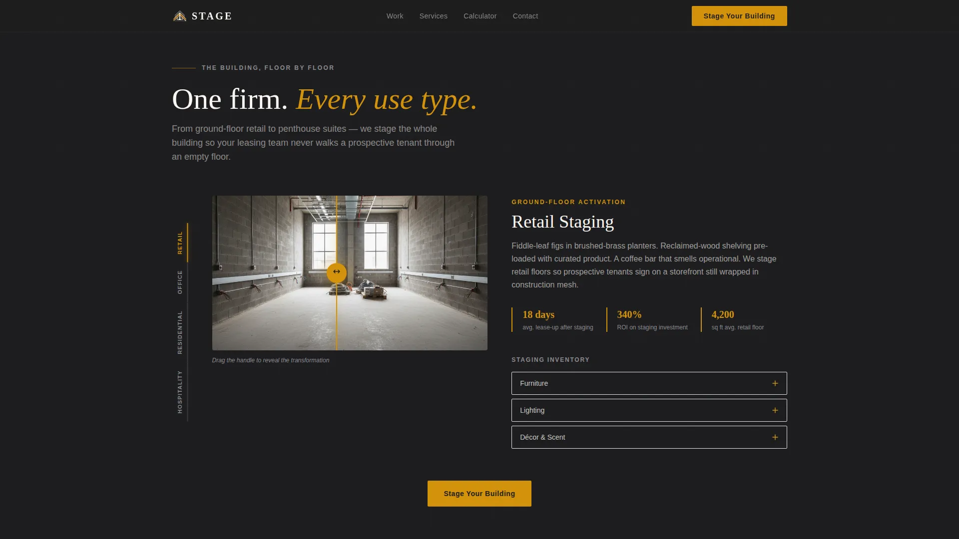 Mixed-Use Building Real Estate Booking Website Template