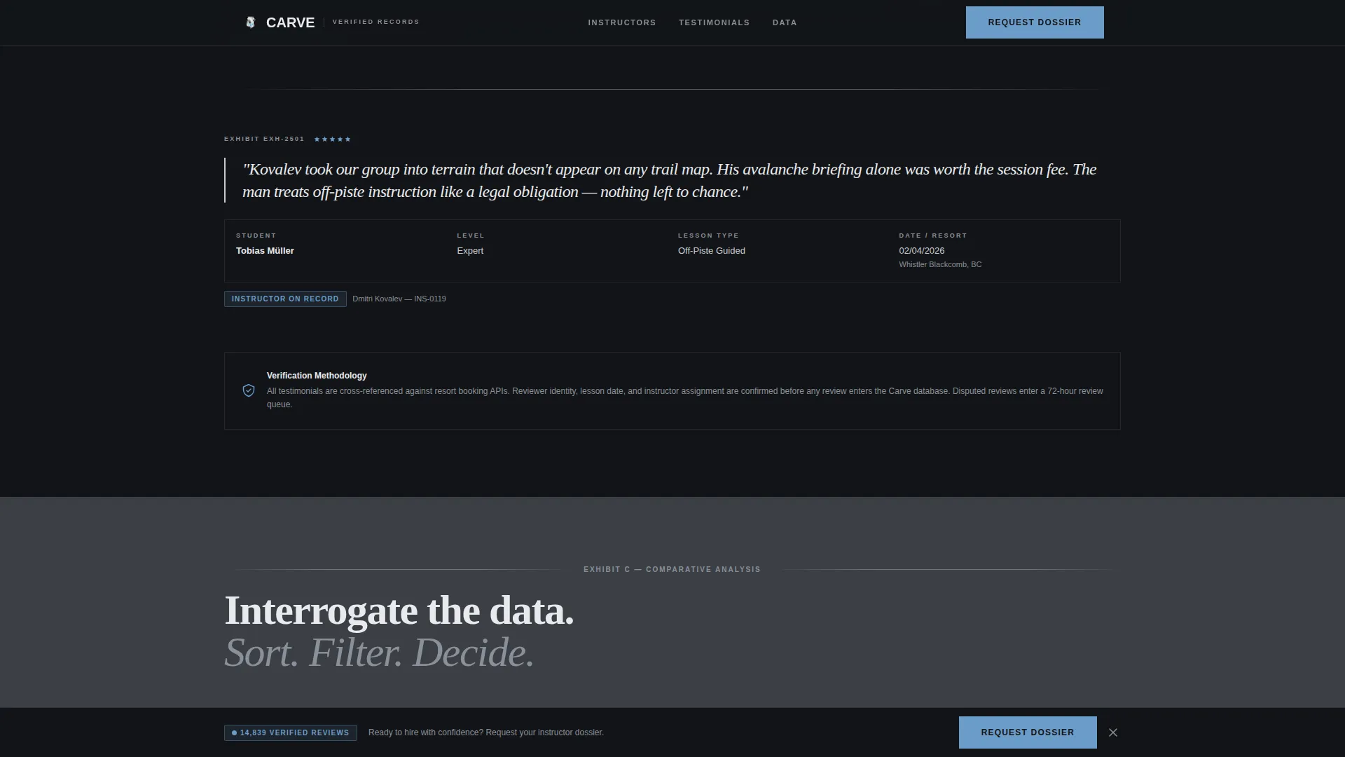 Ski Instructor Careers Website Template