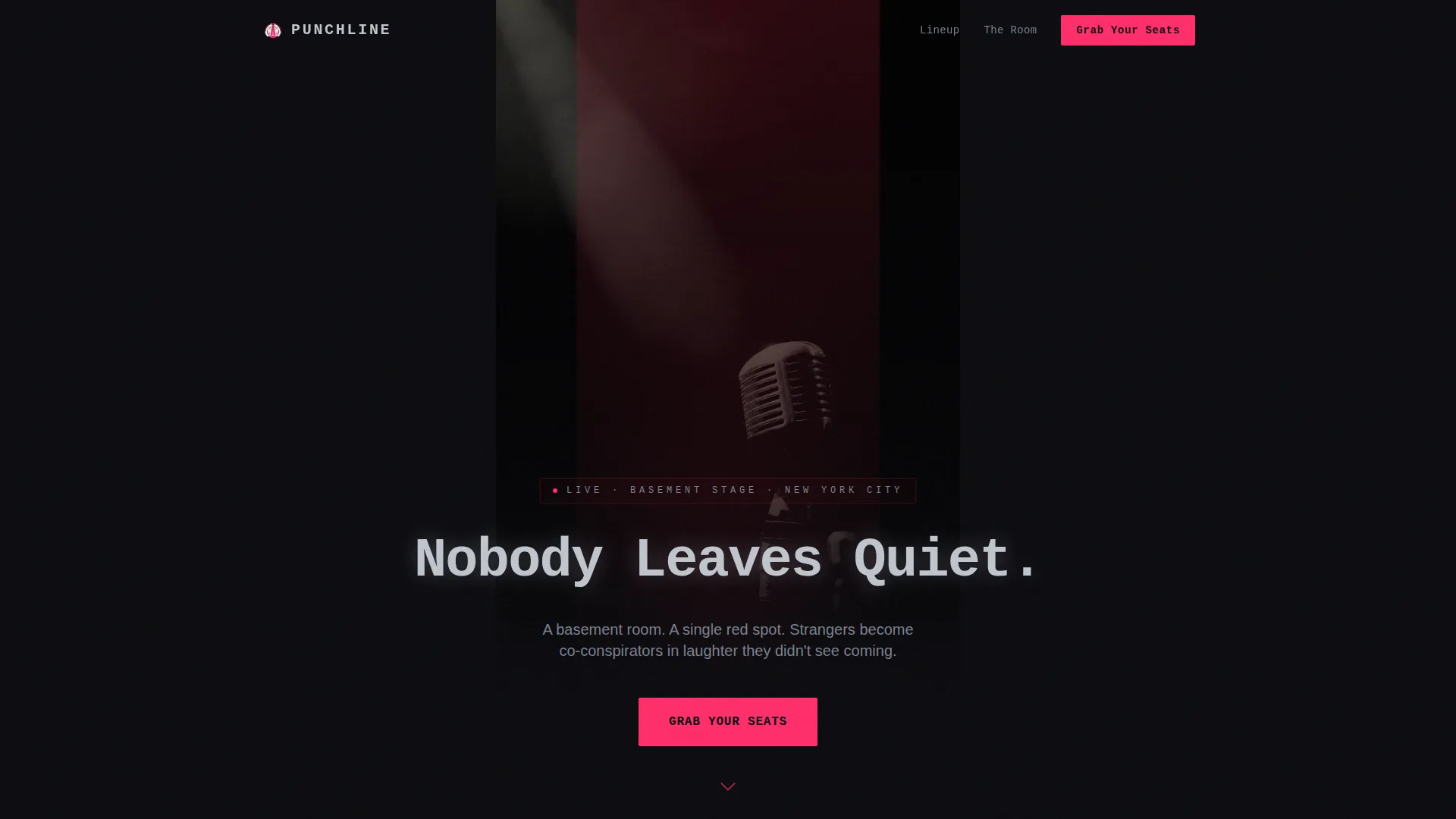 Comedy & Stand-Up Professional Website Template