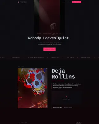 Comedy & Stand-Up Professional Website Template
