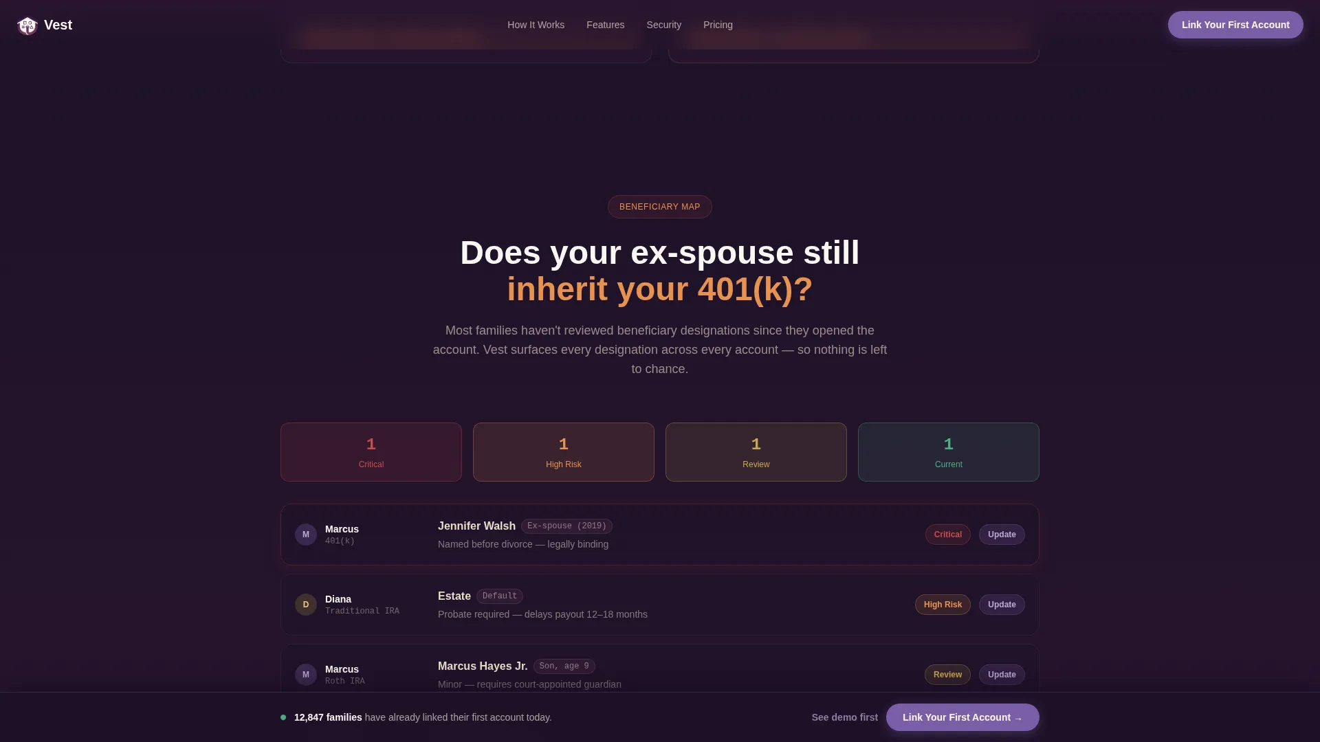 Joint & Family Finance Professional Website Template