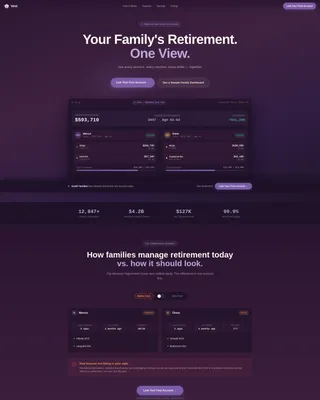 Joint & Family Finance Professional Website Template