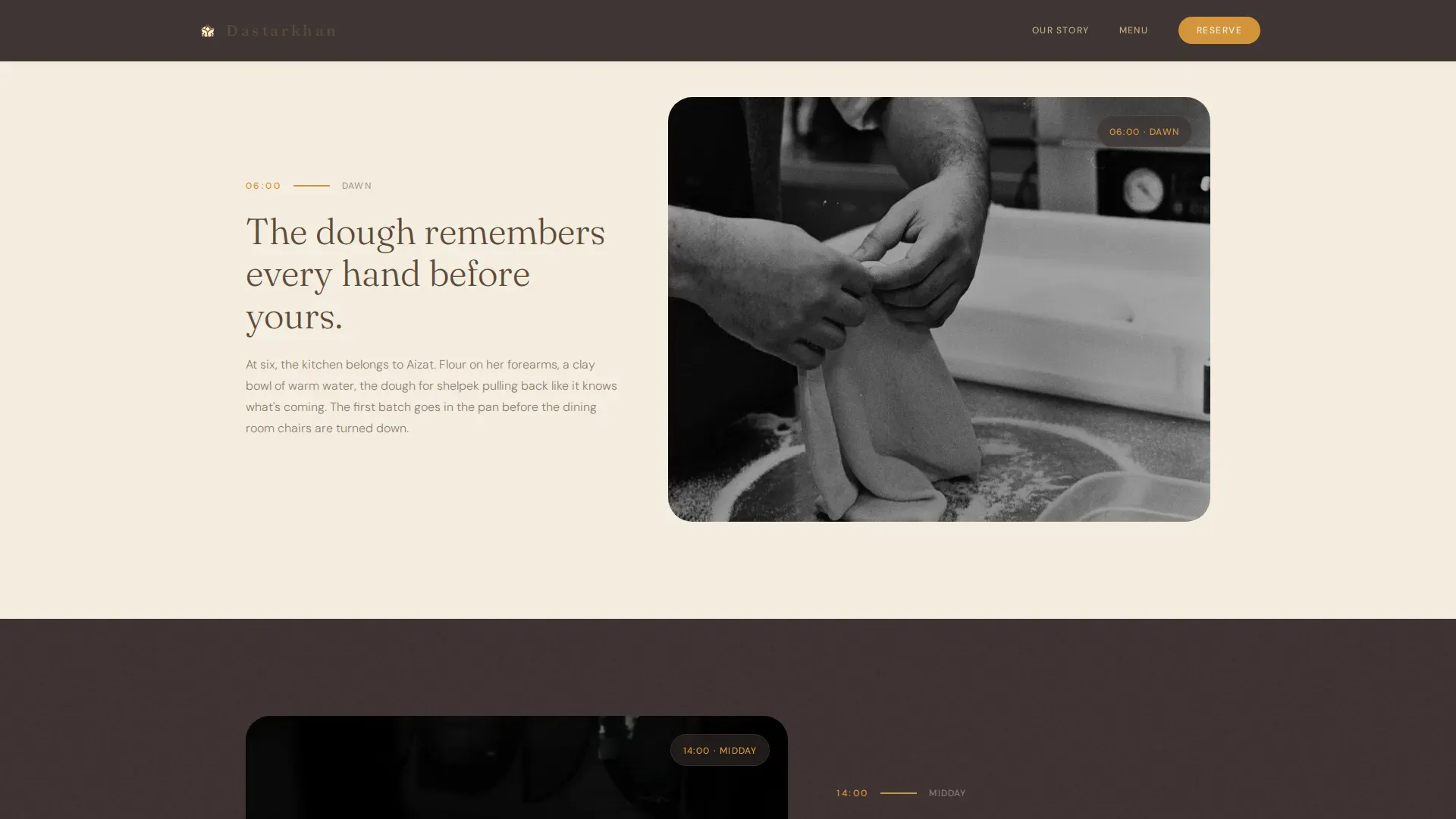 Refined Kazakh Tavern Landing Page Template