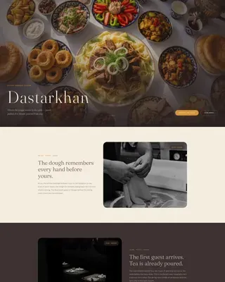 Refined Kazakh Tavern Landing Page Template