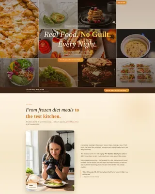 Keto Cookbook Marketplace Landing Page Template