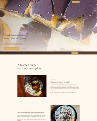 Artisan Keto Food Brand Landing Page Template