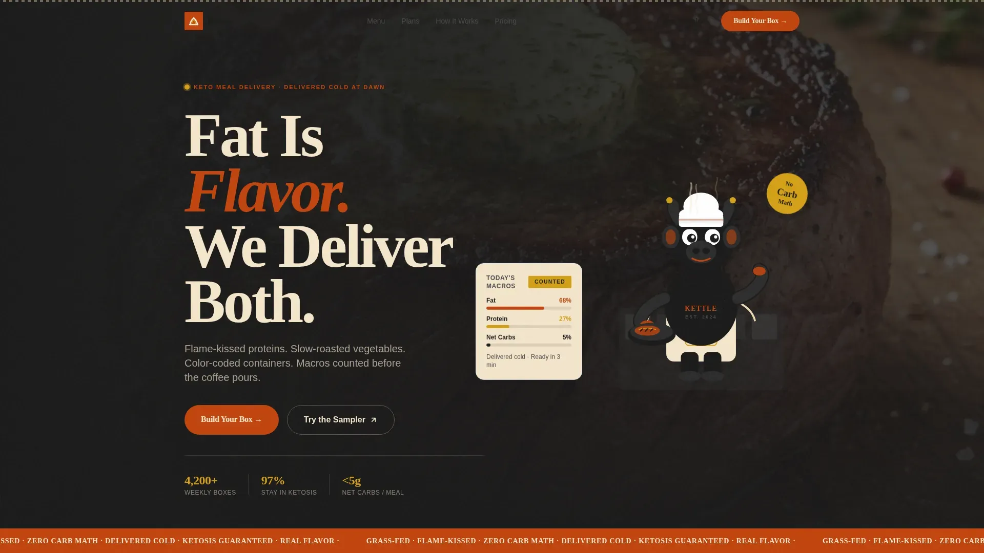 Handcrafted Kulfi And Falooda Shop Landing Page Template
