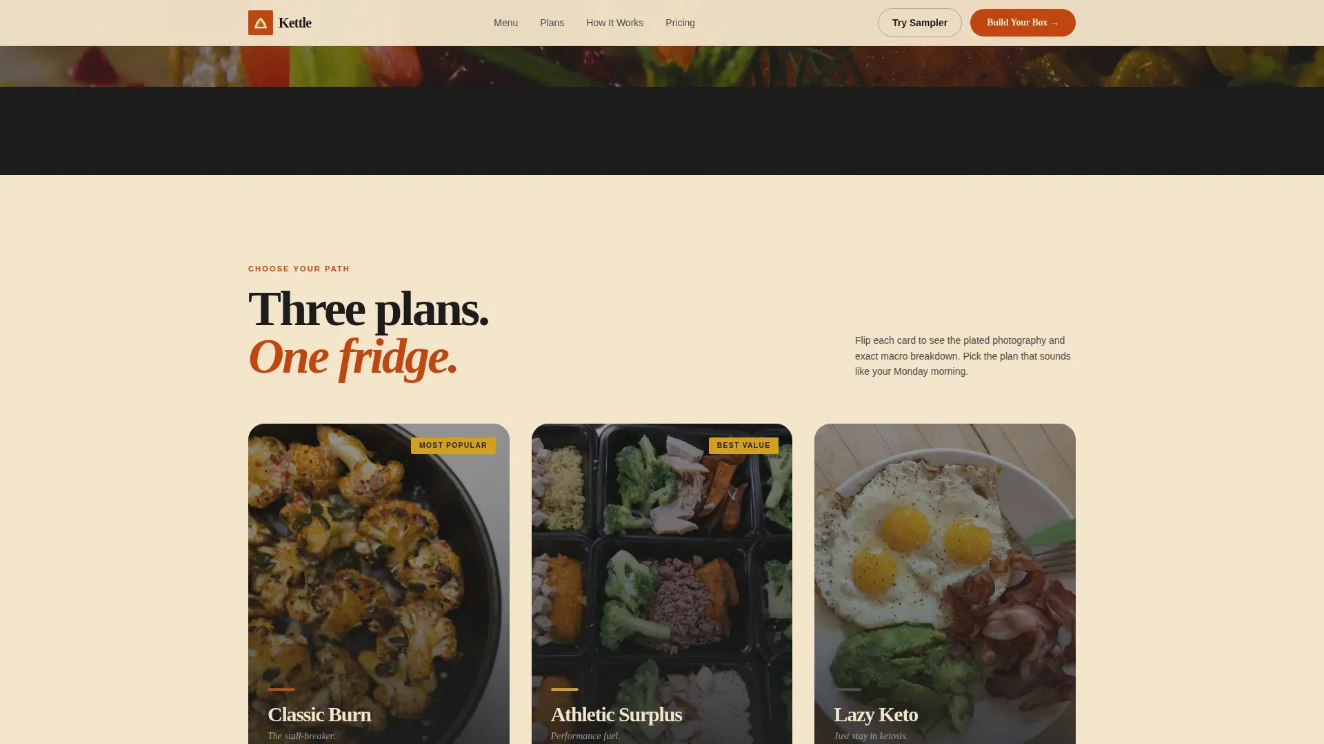 Handcrafted Kulfi And Falooda Shop Landing Page Template