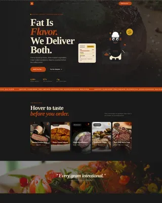 Handcrafted Kulfi And Falooda Shop Landing Page Template