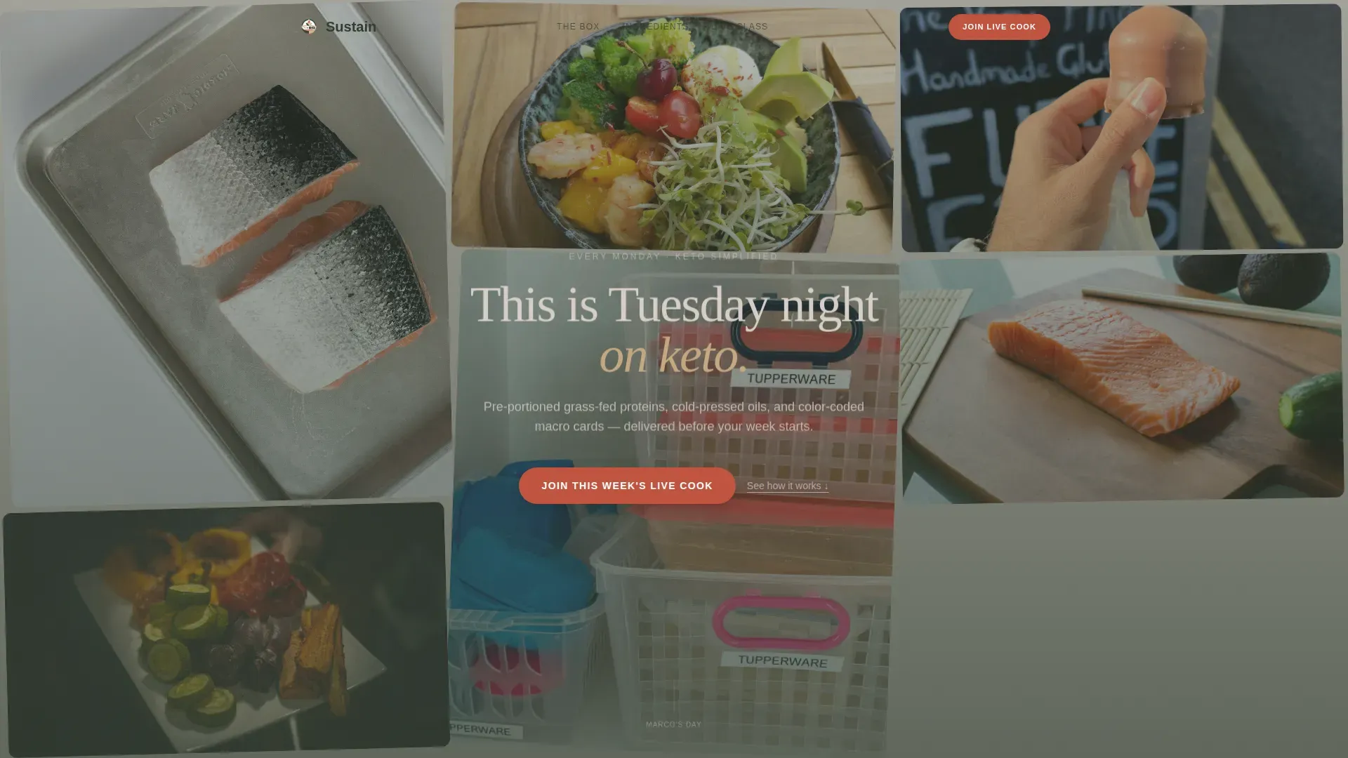 Keto Meal Kit Subscription Landing Page Template
