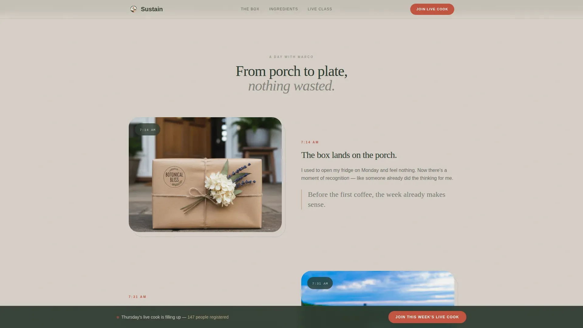 Keto Meal Kit Subscription Landing Page Template