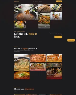 Korean Cloud Kitchen Landing Page Template