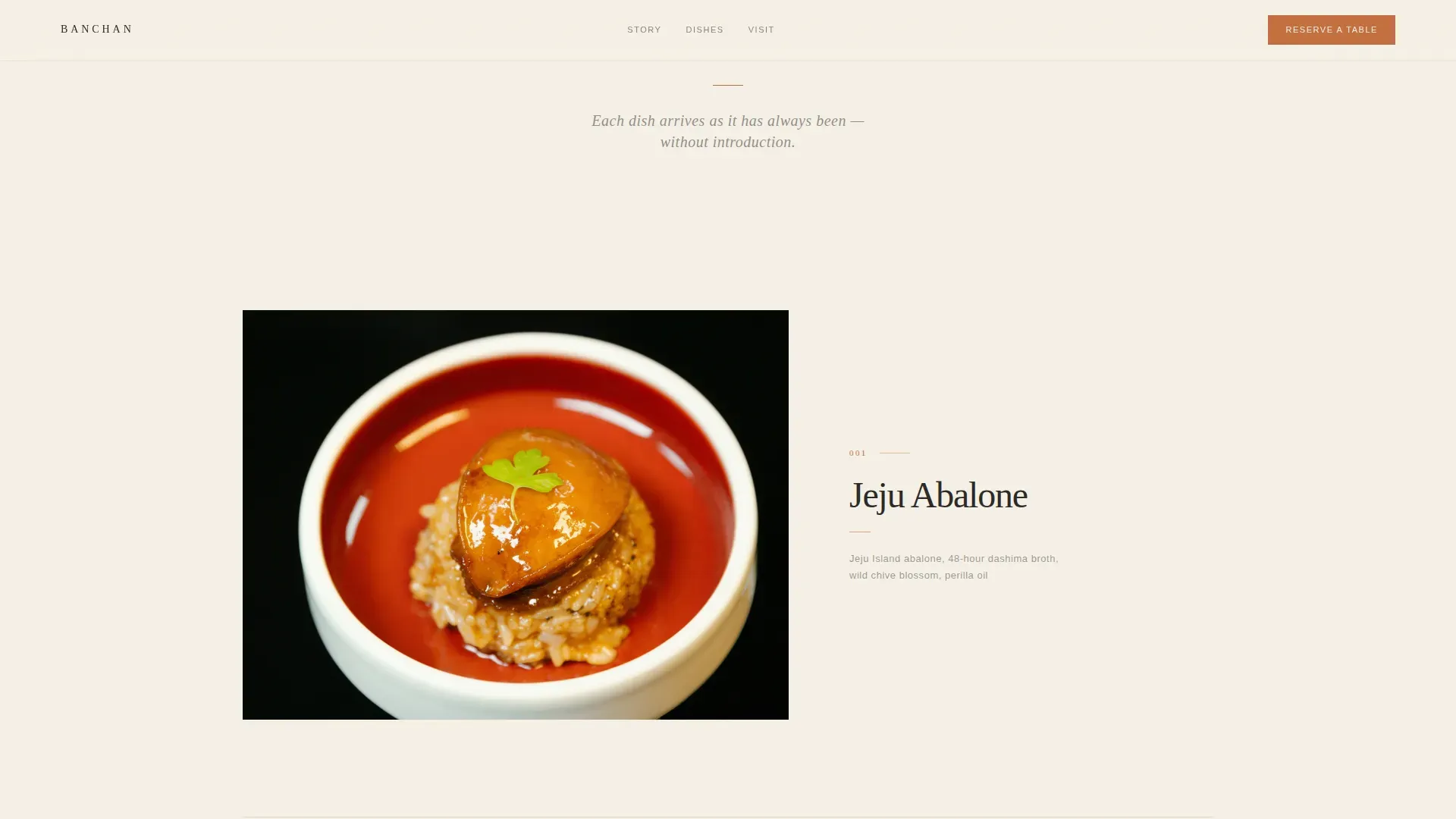 Fine Dining Restaurant Landing Page Template