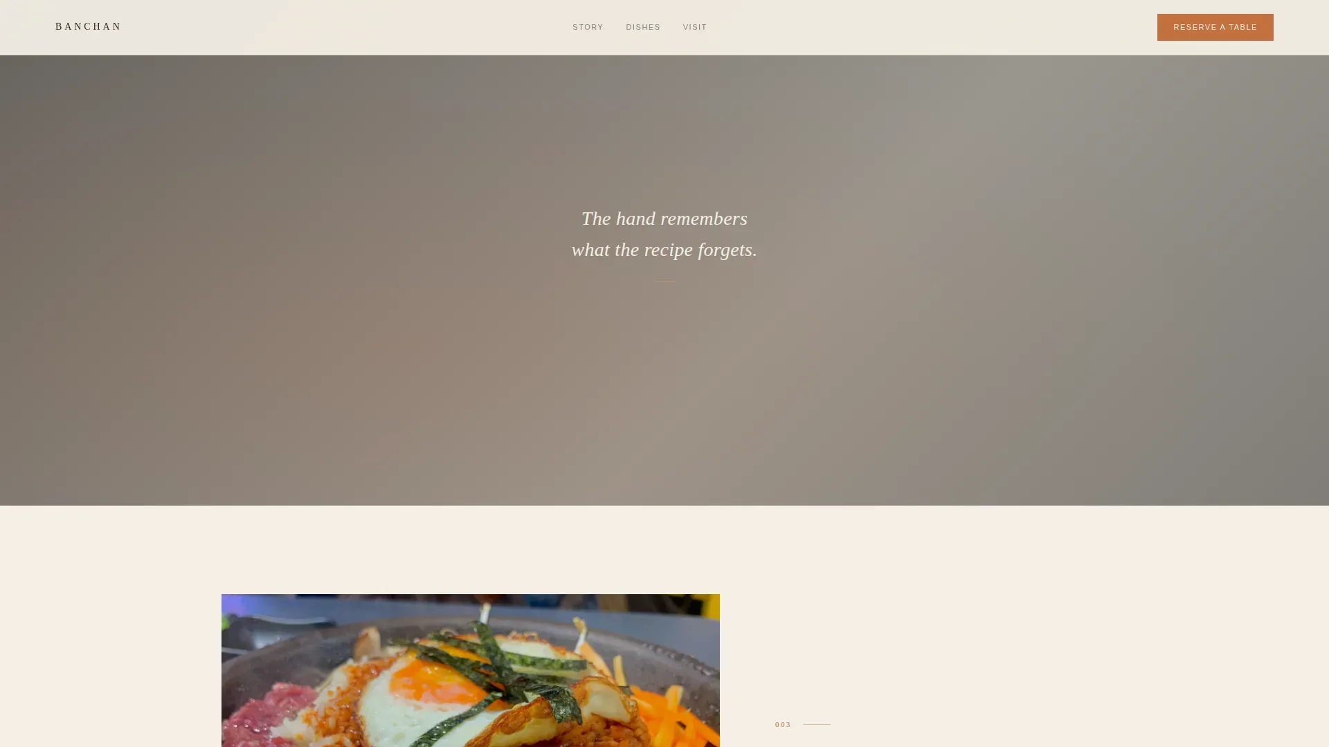 Fine Dining Restaurant Landing Page Template