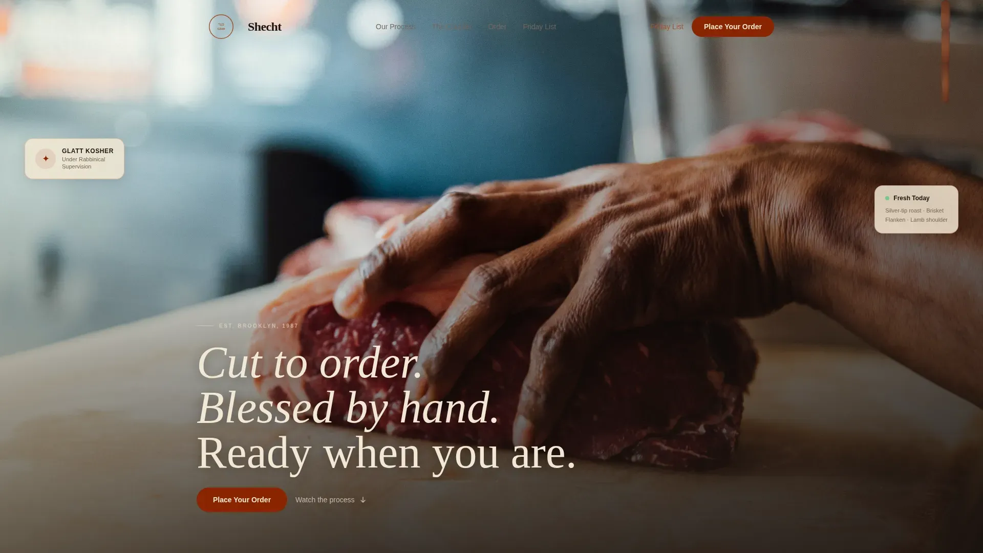 Complete Meat & Seafood Professional Website Template