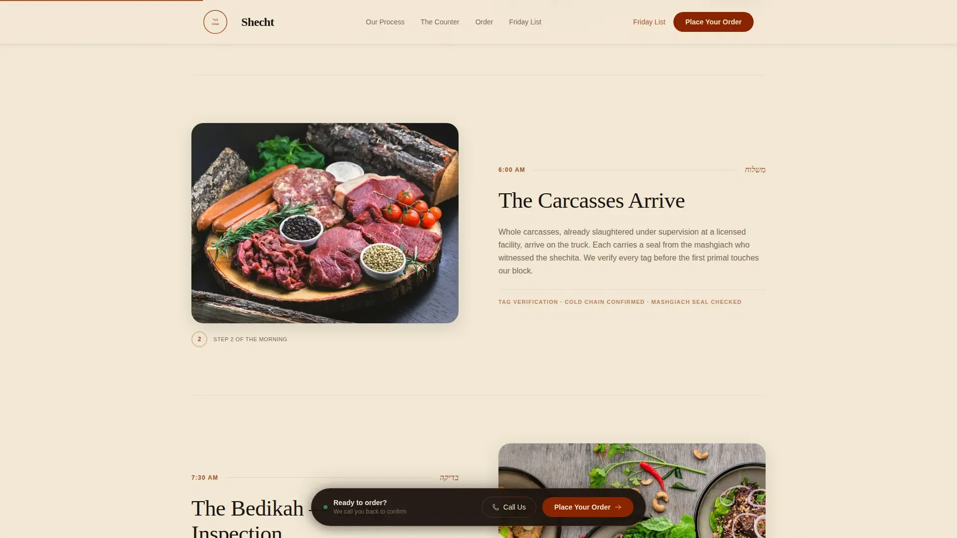 Complete Meat & Seafood Professional Website Template